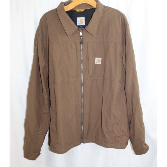 Carhartt Other - Carhartt Full Swing Tan Vented Men’s Rain Defender Full Zip Jacket Size XL